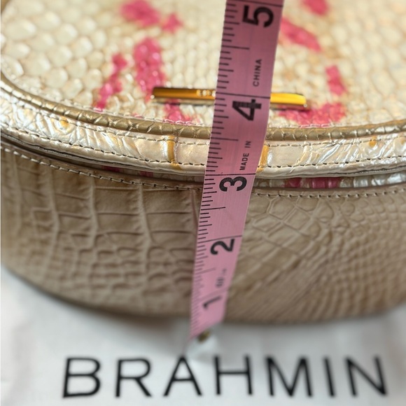 Brahmin Mini Asher Crossbody -pink and cream - Picture 13 of 13